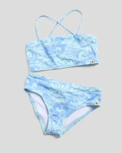 Sale Toddlers' Oceanic Rib Bikini Set Kids Bikinis|Toddlers