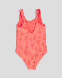 Discount Toddlers' Palm Tree One Piece Swimsuit Kids Surf|One Pieces