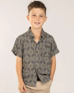 Toddlers|Tops & T-Shirts*Skylark Toddlers' Retain Short Sleeve Shirt Slate Blue
