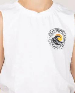 Toddlers|Tops & T-Shirts*Jacks Toddlers' Rising Sun Muscle Tank White