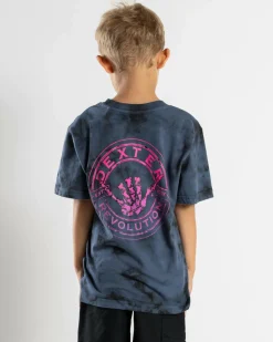 Toddlers|Tops & T-Shirts*Dexter Toddlers' Rocker T-Shirt Blue Mottle