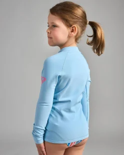 Rash Vests|Toddlers*Roxy Toddlers' Heater Long Sleeve Rash Vest Sky Blue