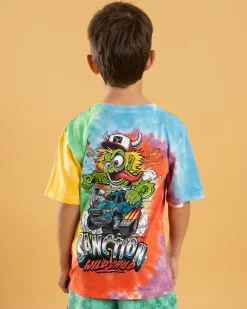 Toddlers|Tops & T-Shirts*Sanction Toddlers' Saunter T-Shirt Rainbow Tie Dye