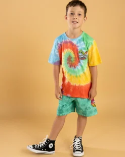 Toddlers|Tops & T-Shirts*Sanction Toddlers' Saunter T-Shirt Rainbow Tie Dye