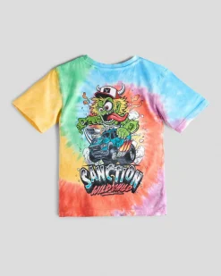 Toddlers|Tops & T-Shirts*Sanction Toddlers' Saunter T-Shirt Rainbow Tie Dye