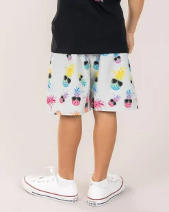 Board Shorts|Toddlers*Skylark Toddlers' Scene Elastic Waist Shorts White