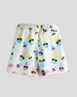 Board Shorts|Toddlers*Skylark Toddlers' Scene Elastic Waist Shorts White