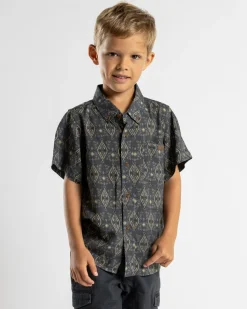 Toddlers|Tops & T-Shirts*Skylark Toddlers' Script Short Sleeve Shirt Slate Blue