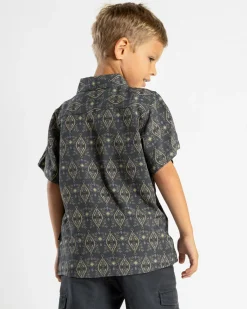Toddlers|Tops & T-Shirts*Skylark Toddlers' Script Short Sleeve Shirt Slate Blue
