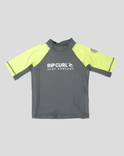 Rashies*Rip Curl Toddlers' Shock Short Sleeve Rash Vest Lime