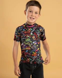 Rashies|Toddlers*Sanction Toddlers' Shrill Short Sleeve Rash Vest Multi