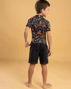 Rashies|Toddlers*Sanction Toddlers' Shrill Short Sleeve Rash Vest Multi