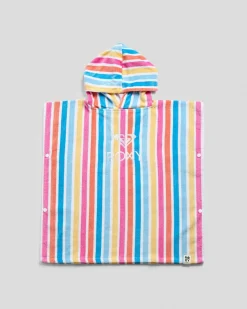 Towels|Toddlers*Roxy Toddlers' Stay Magical Hooded Towel Bright White Holy Stripe