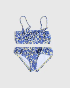 Toddlers|Bikinis*Rip Curl Toddlers' Sun and Swell Frill Bikini Set Blue