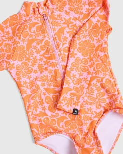 Discount Toddlers' Sun and Swells Long Sleeve Surfsuit Kids Surf|Wetsuits & Surfsuits