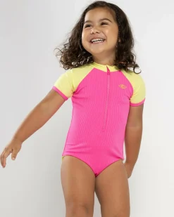 Hot Toddlers' Sun Dream Short Sleeve Surfsuit Kids Surf|One Pieces