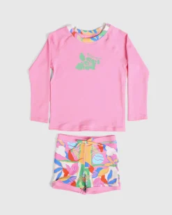Rash Vests|Toddlers*Billabong Toddlers' Sun Shift Rash Vest Set Multi
