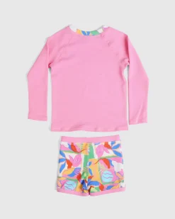 Rash Vests|Toddlers*Billabong Toddlers' Sun Shift Rash Vest Set Multi