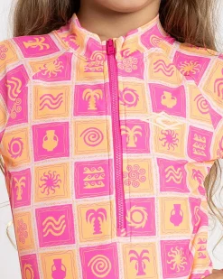 Online Toddlers' Sun UPF Long Sleeve Surfsuit Kids Surf|Wetsuits & Surfsuits