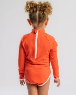Surf|Wetsuits & Surfsuits*Rip Curl Toddlers' Surf Puff Long Sleeve Surfsuit Hot Coral
