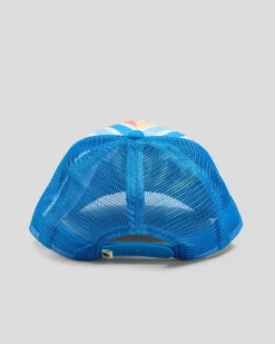 Headwear*Roxy Toddler's Sweet Emotions Trucker Cap Bright White Holy Stripe