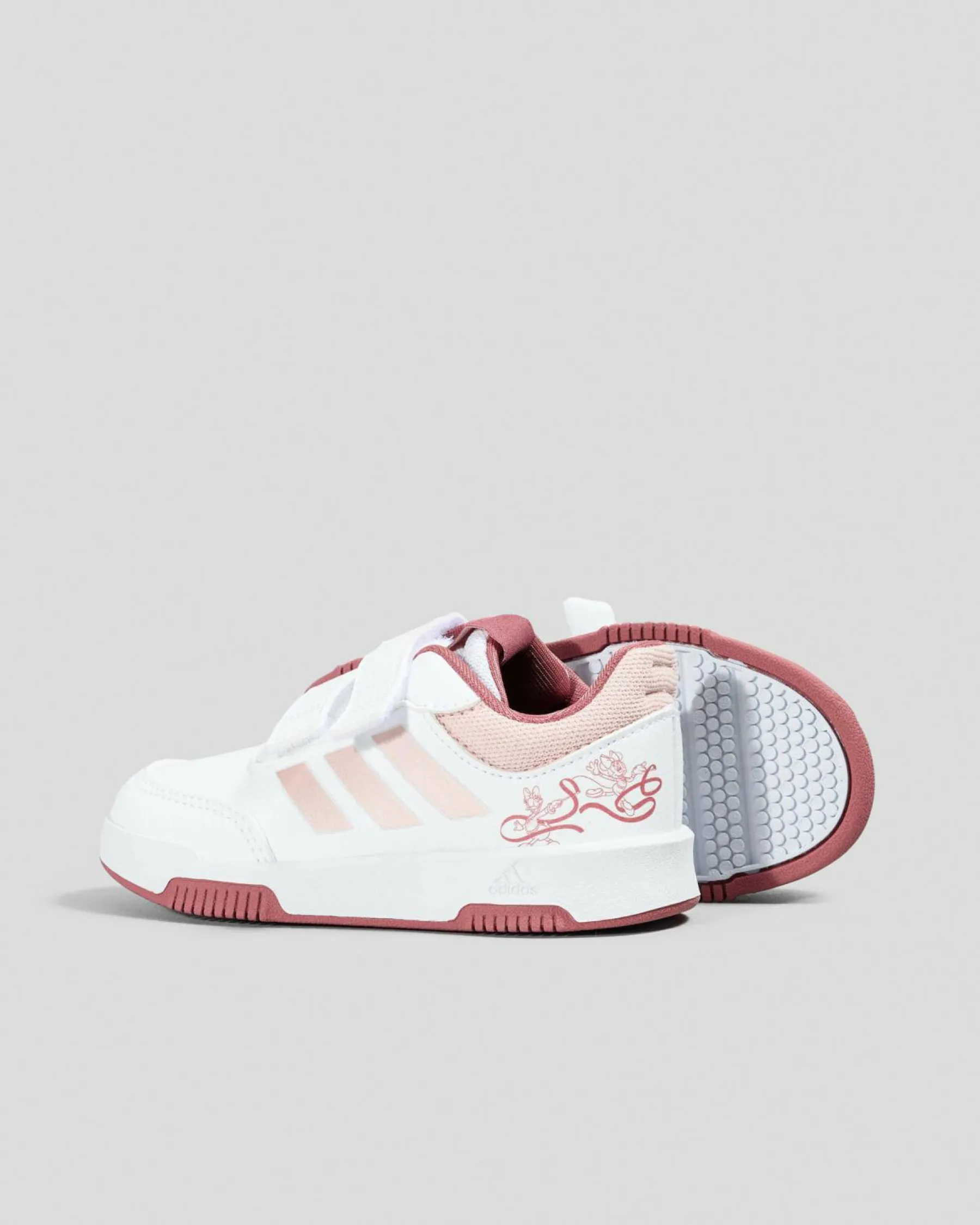 Toddlers|Sneakers*adidas Toddlers' Tensaur Sport Minnie Shoes Ftwr White/sandy Pink Met./preloved Crimson