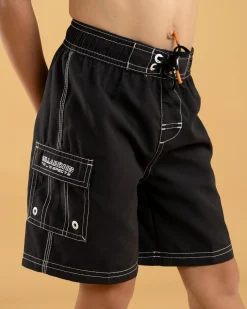 Board Shorts|Toddlers*Billabong Toddlers' Throw On Board Shorts Black