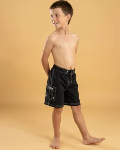 Board Shorts|Toddlers*Billabong Toddlers' Throw On Board Shorts Black