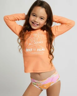 Rash Vests|Toddlers*Billabong Toddlers' Under The Palms Long Sleeve Rash Vest Peach Feelin