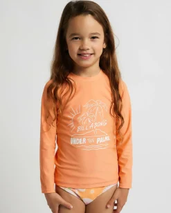 Rash Vests|Toddlers*Billabong Toddlers' Under The Palms Long Sleeve Rash Vest Peach Feelin