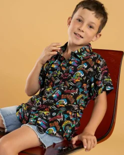 Toddlers|Tops & T-Shirts*Sanction Toddlers' Villain Short Sleeve Shirt Black