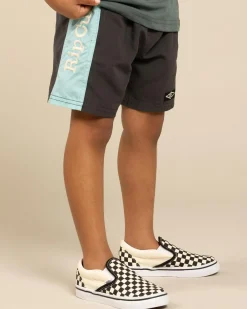 Toddlers|Shorts & Bottoms*Rip Curl Toddlers' Wave Dayz Panel Volley Shorts Washed Black