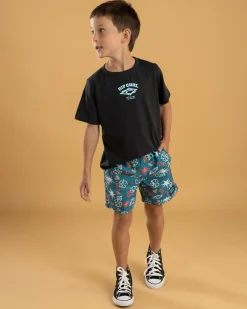 Toddlers|Shorts & Bottoms*Rip Curl Toddler's Wave Dayz Volley Board Shorts Storm Blue