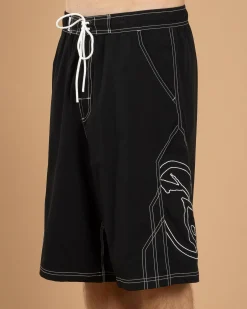 Board Shorts|Shorts & Bottoms*Rusty Tombstone Hybrid Waist Board Shorts Black