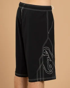 Board Shorts|Shorts & Bottoms*Rusty Tombstone Hybrid Waist Board Shorts Black