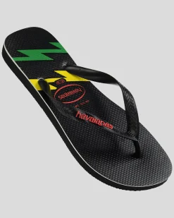 Flip Flops & Sandals*Havaianas Top Bolt Thongs Black/red