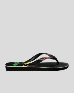 Flip Flops & Sandals*Havaianas Top Bolt Thongs Black/red