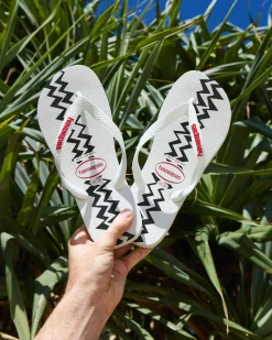 Flip Flops & Sandals*Havaianas Top Electric Thongs White/red