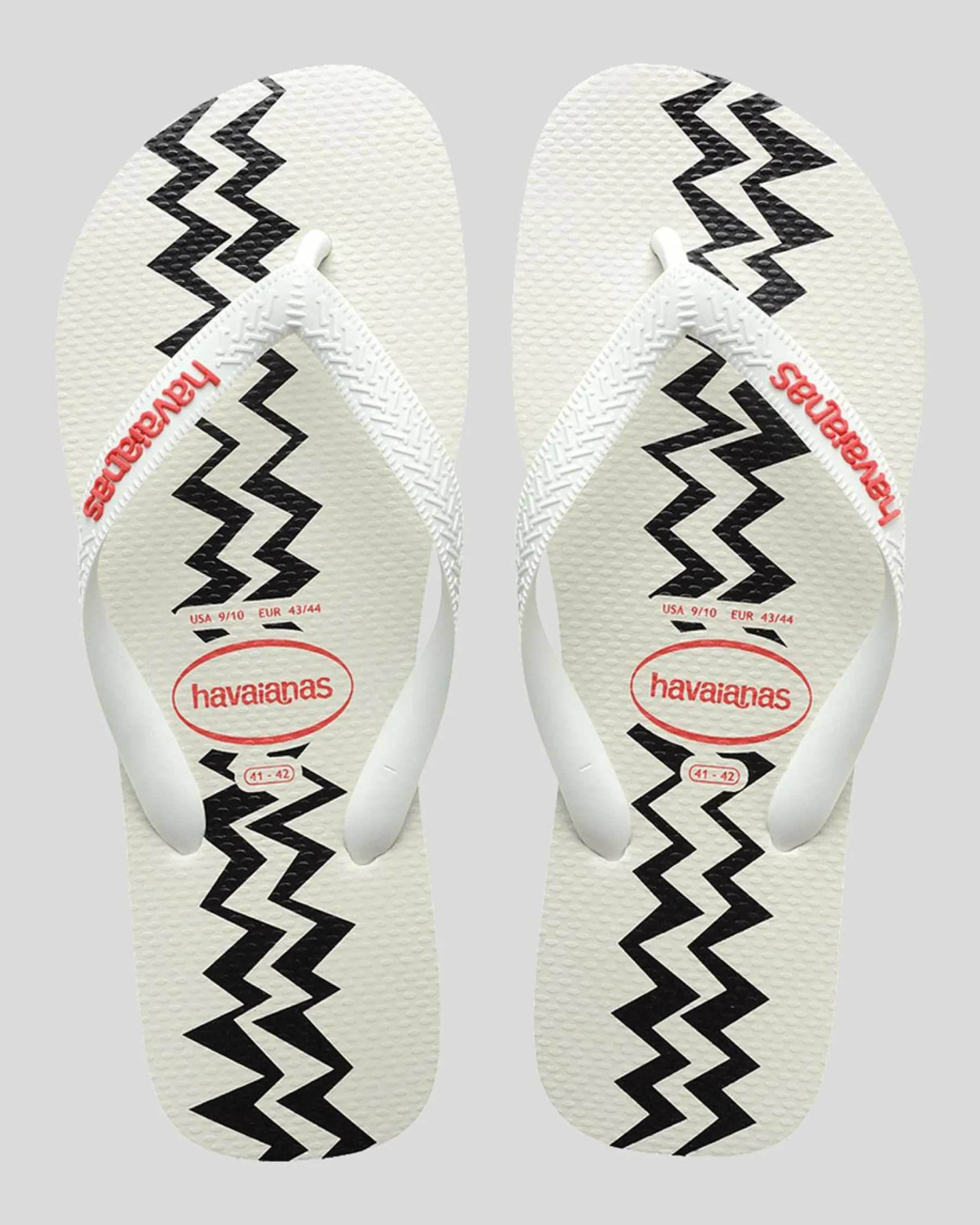 Flip Flops & Sandals*Havaianas Top Electric Thongs White/red