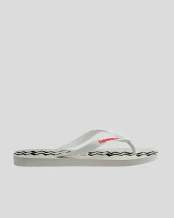 Flip Flops & Sandals*Havaianas Top Electric Thongs White/red