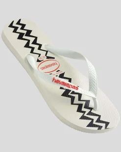 Flip Flops & Sandals*Havaianas Top Electric Thongs White/red
