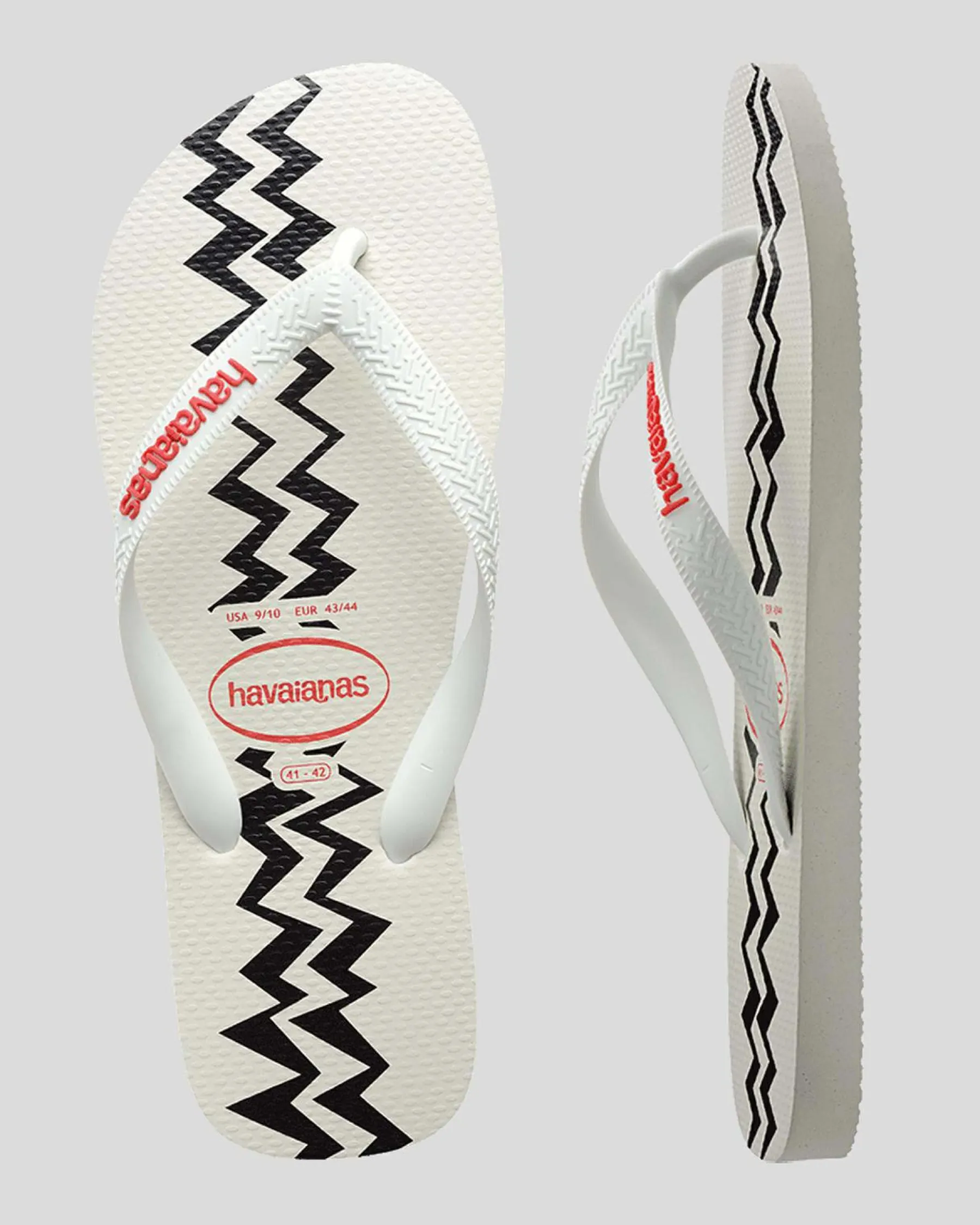 Flip Flops & Sandals*Havaianas Top Electric Thongs White/red