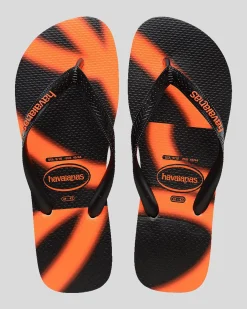 Flip Flops & Sandals*Havaianas Top Graf Thongs Black/orange