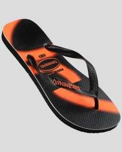 Flip Flops & Sandals*Havaianas Top Graf Thongs Black/orange