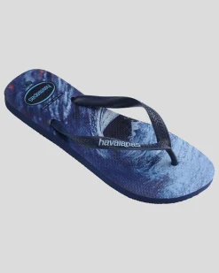 Flip Flops & Sandals*Havaianas Top Hype Thongs Navy/navy/lavander Blue
