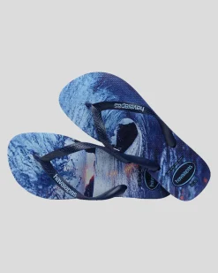 Flip Flops & Sandals*Havaianas Top Hype Thongs Navy/navy/lavander Blue