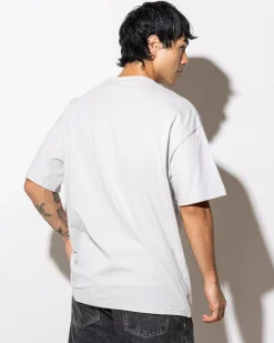 Tops & T-Shirts*Quiksilver Top Line Knit T-Shirt Grey Violet