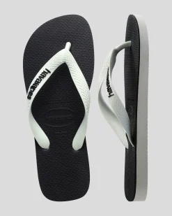Flip Flops & Sandals*Havaianas Top Original Remix Thongs Black