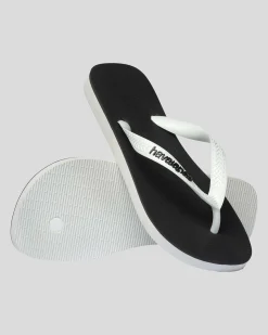 Flip Flops & Sandals*Havaianas Top Original Remix Thongs Black