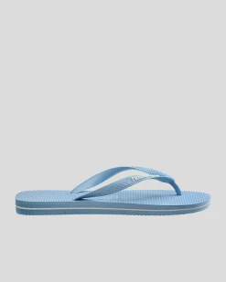 Flip Flops & Sandals|Flip Flops*Havaianas Top Rubber Logo Thongs Light Blue/white